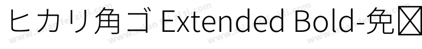 ヒカリ角ゴ Extended Bold字体转换